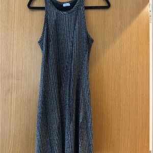 Abbeline Black and Silver Mini Dress